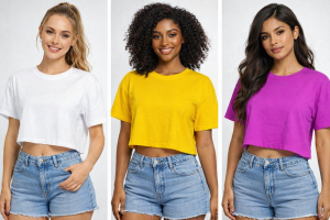 CROPPED DE MALHA DE  ALGODÃO