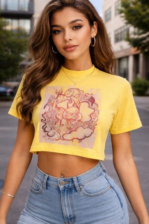 Cropped de malha 100%